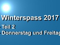 Teil 2 (Donnerstag und Freitag)